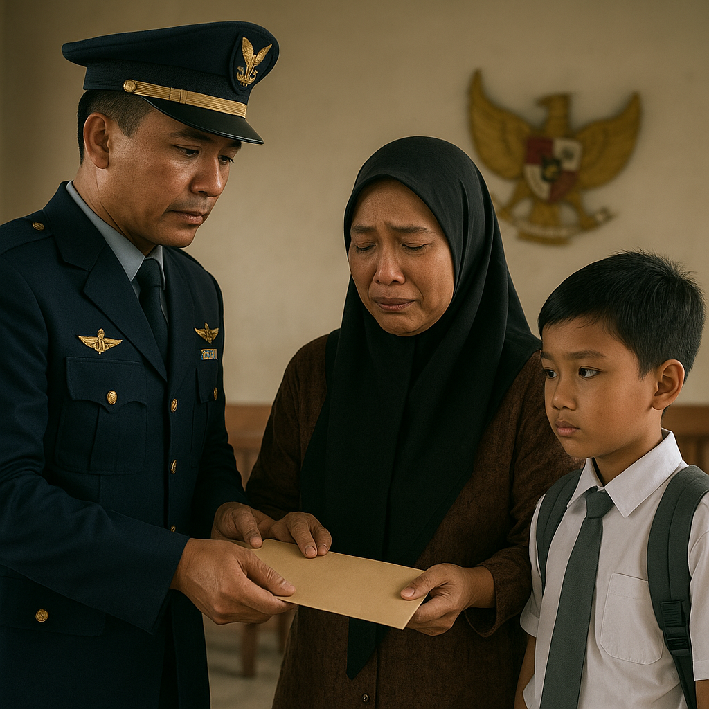Duka dan Harapan: Keluarga Prajurit TNI AU yang Mendapat Bantuan Pendidikan Anak