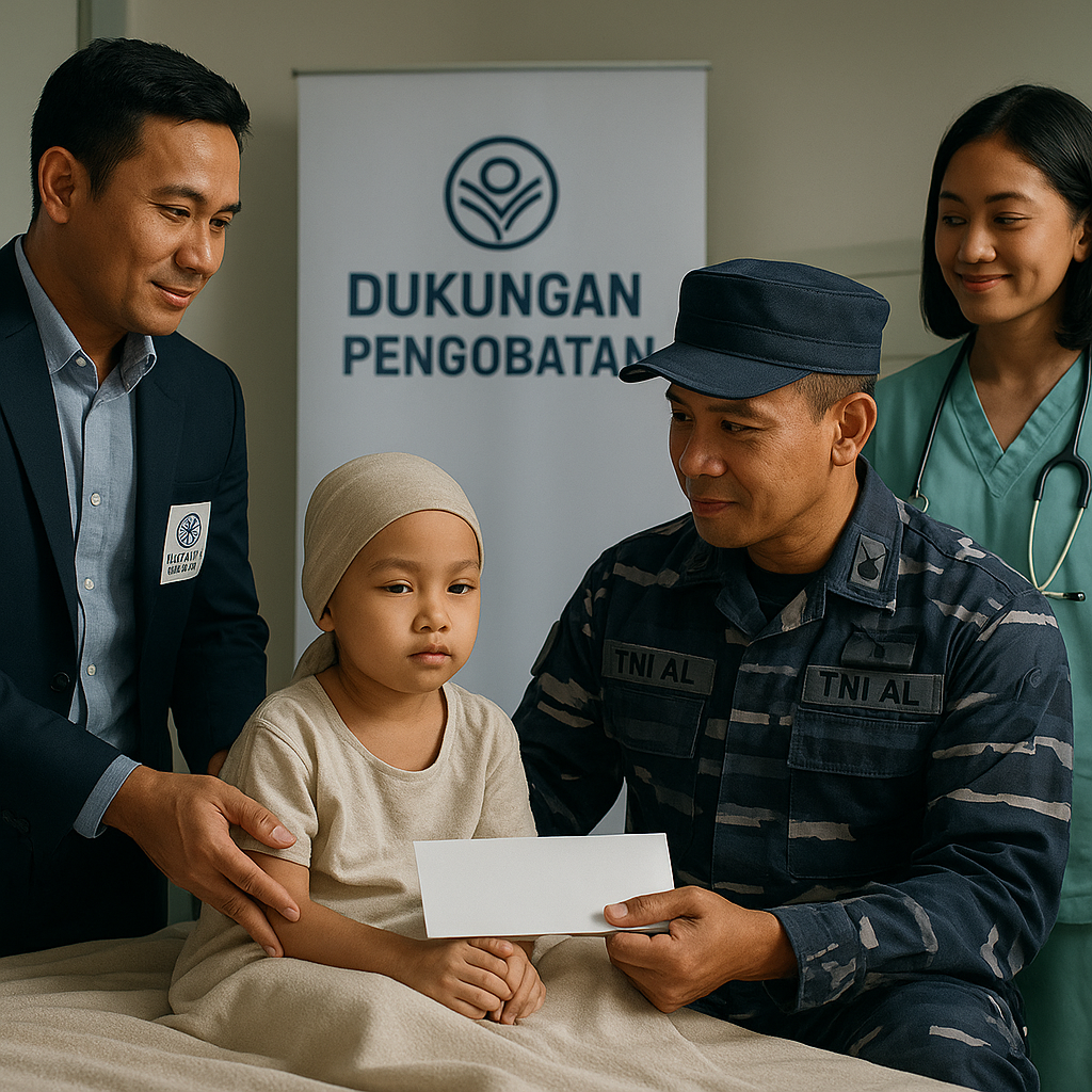 Anak Prajurit TNI AL dengan Leukemia Dapat Dukungan Pengobatan dari Yayasan TNI AL