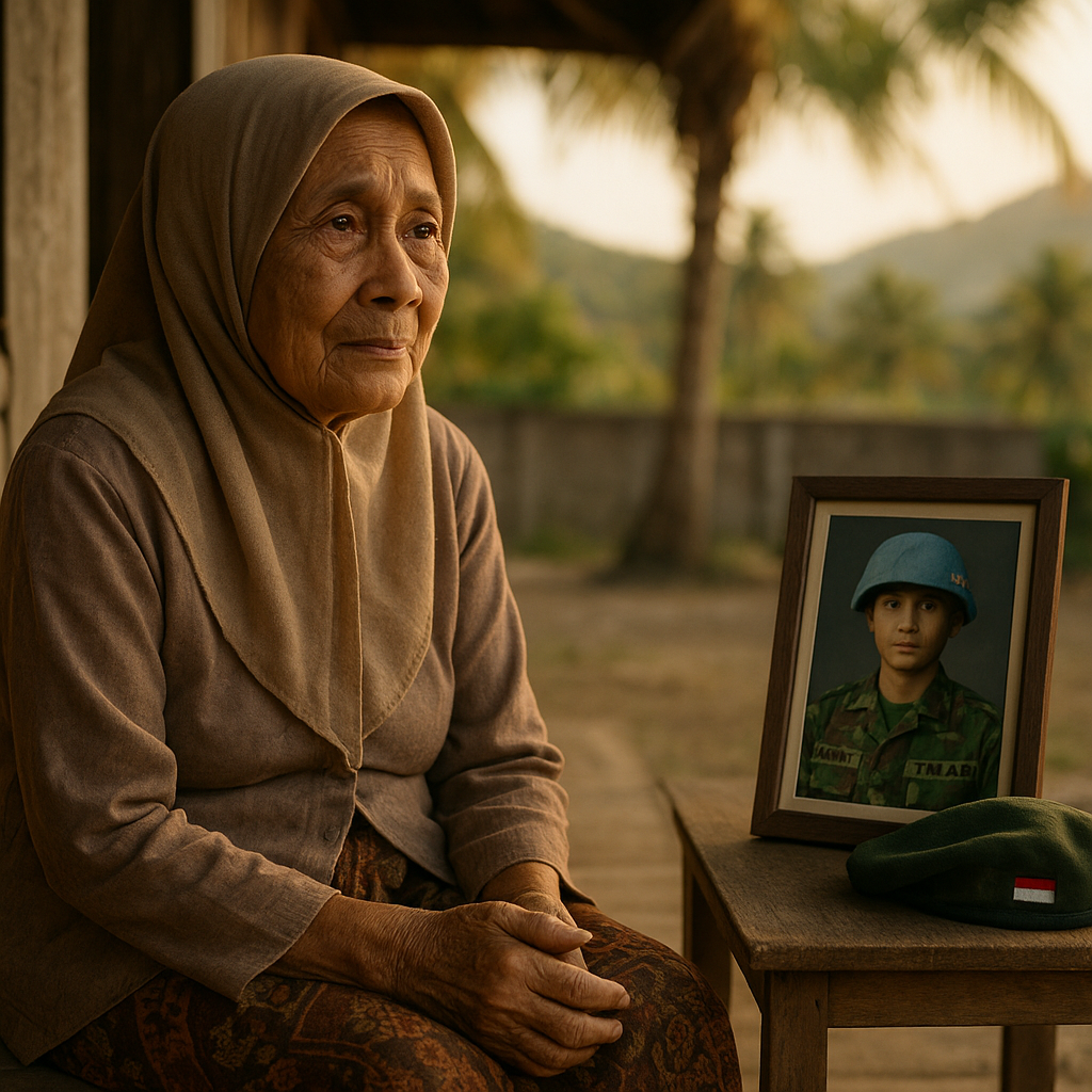 Ibu 80 Tahun di Lombok Nantikan Pulangnya Anak Prajurit TNI AD Setelah 3 Tahun Tugas Perdamaian