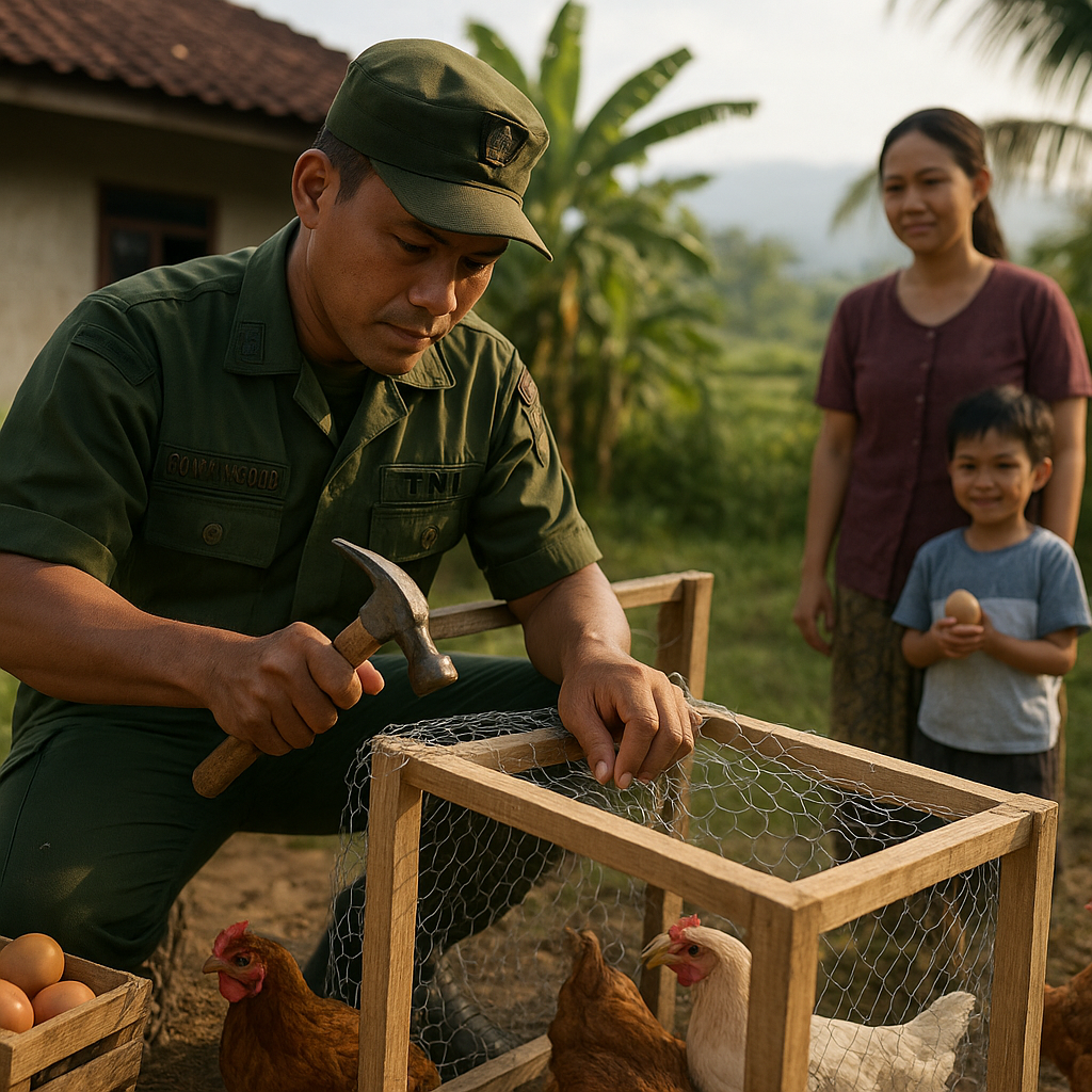 Kisah Prajurit TNI yang Harus Membuat Kandang Ayam untuk Menafkahi Keluarga