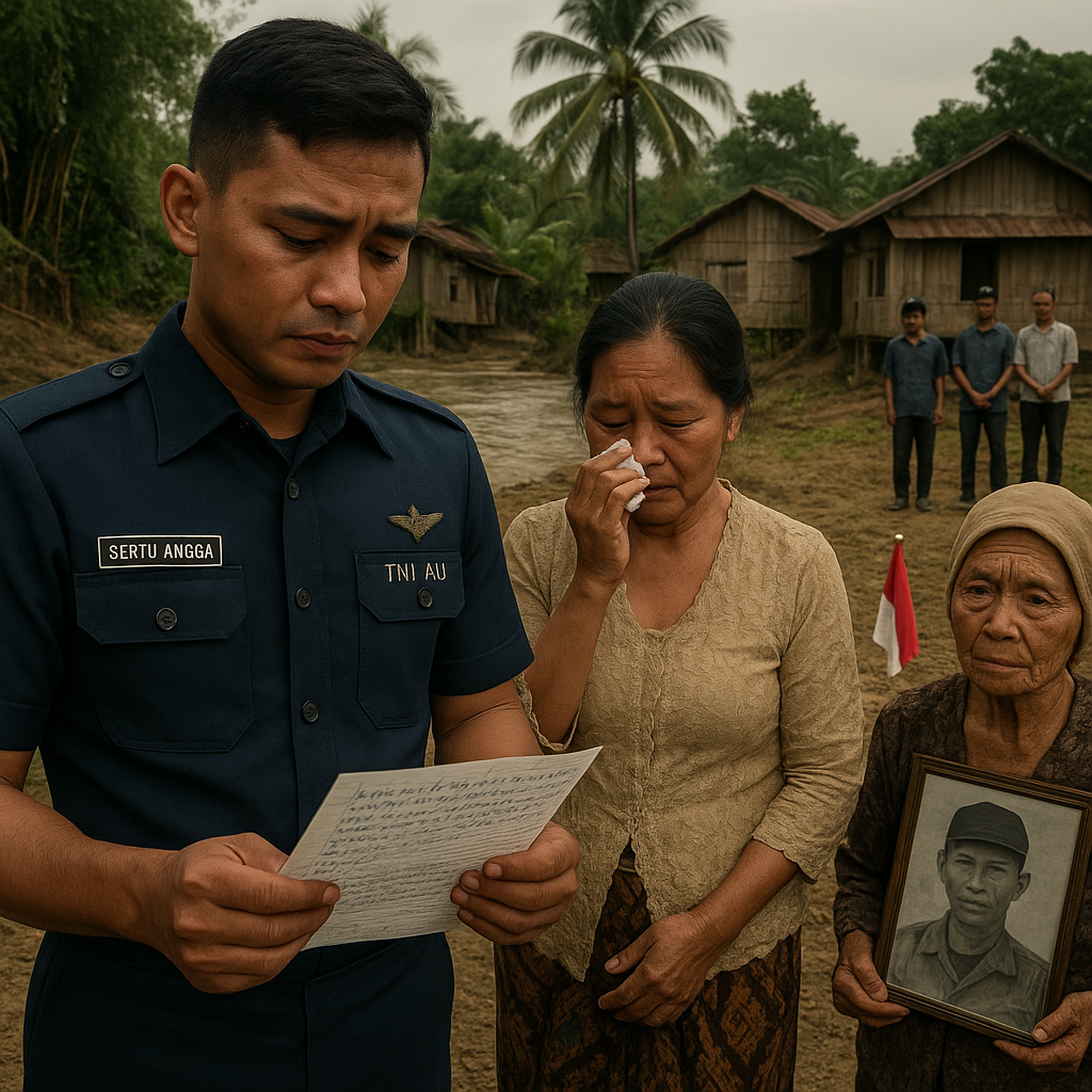 Mendiang Ayah Prajurit TNI AU Ternyata Pahlawan Tanpa Tanda Jasa, Keluarga Baru Tahu dari Surat Wasiat