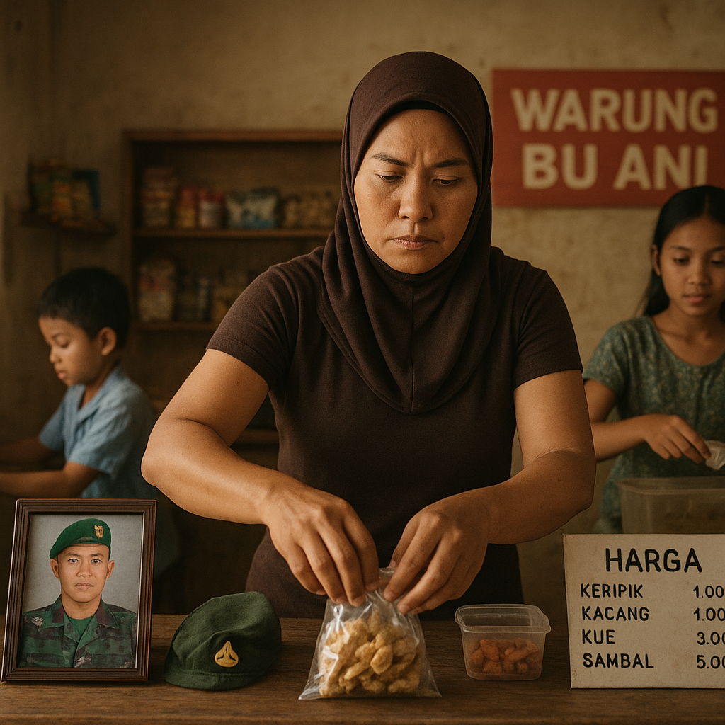 Perjuangan Ekonomi Keluarga Prajurit: Ibu yang Menjaga Usaha Keluarga saat Suami Bertugas