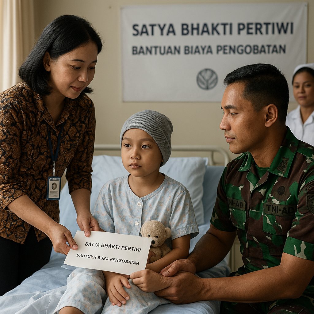 Anak Prajurit TNI AD Penderita Kanker di Medan Terima Bantuan Biaya Pengobatan dari Program 'Satya Bhakti Pertiwi'