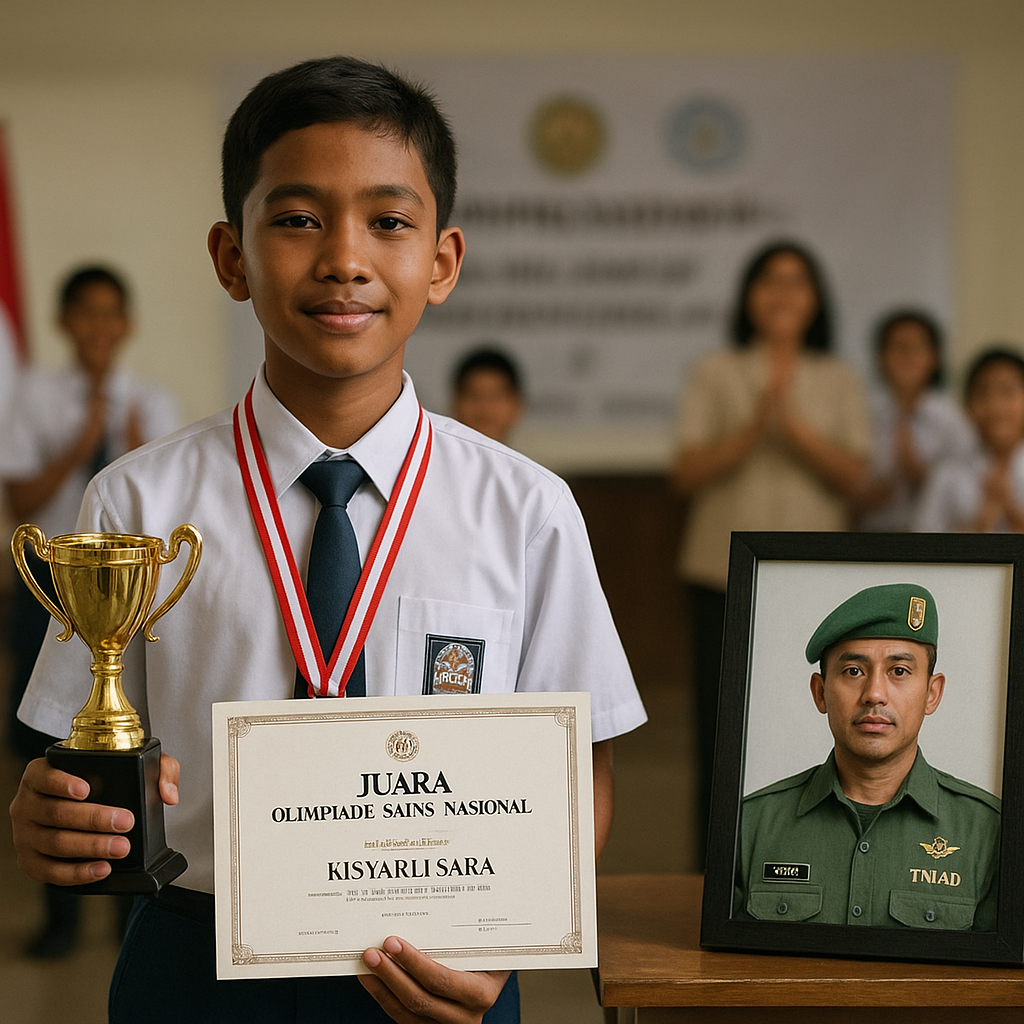Anak Prajurit TNI AD dengan Prestasi Akademik Gemilang: 'Ayah di Perbatasan, Saya di Bangku Sekolah'