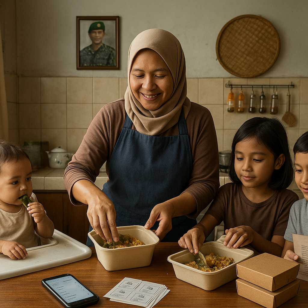Ibu Prajurit TNI AD dengan 3 Anak, Sukses Kelola Bisnis Kuliner dari Rumah
