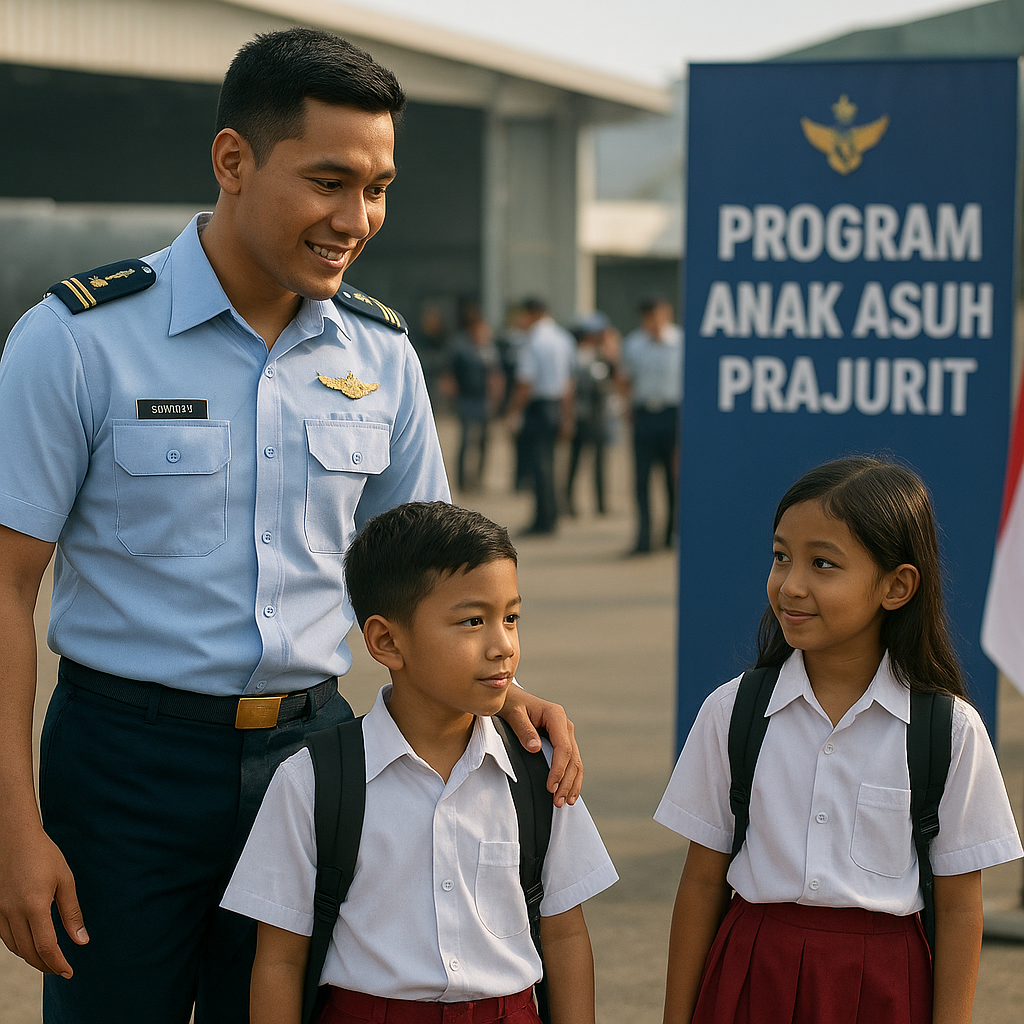 Program 'Anak Asuh Prajurit' TNI AU Dampingi Pendidikan Anak Yatim Piatu Rekan yang Gugur