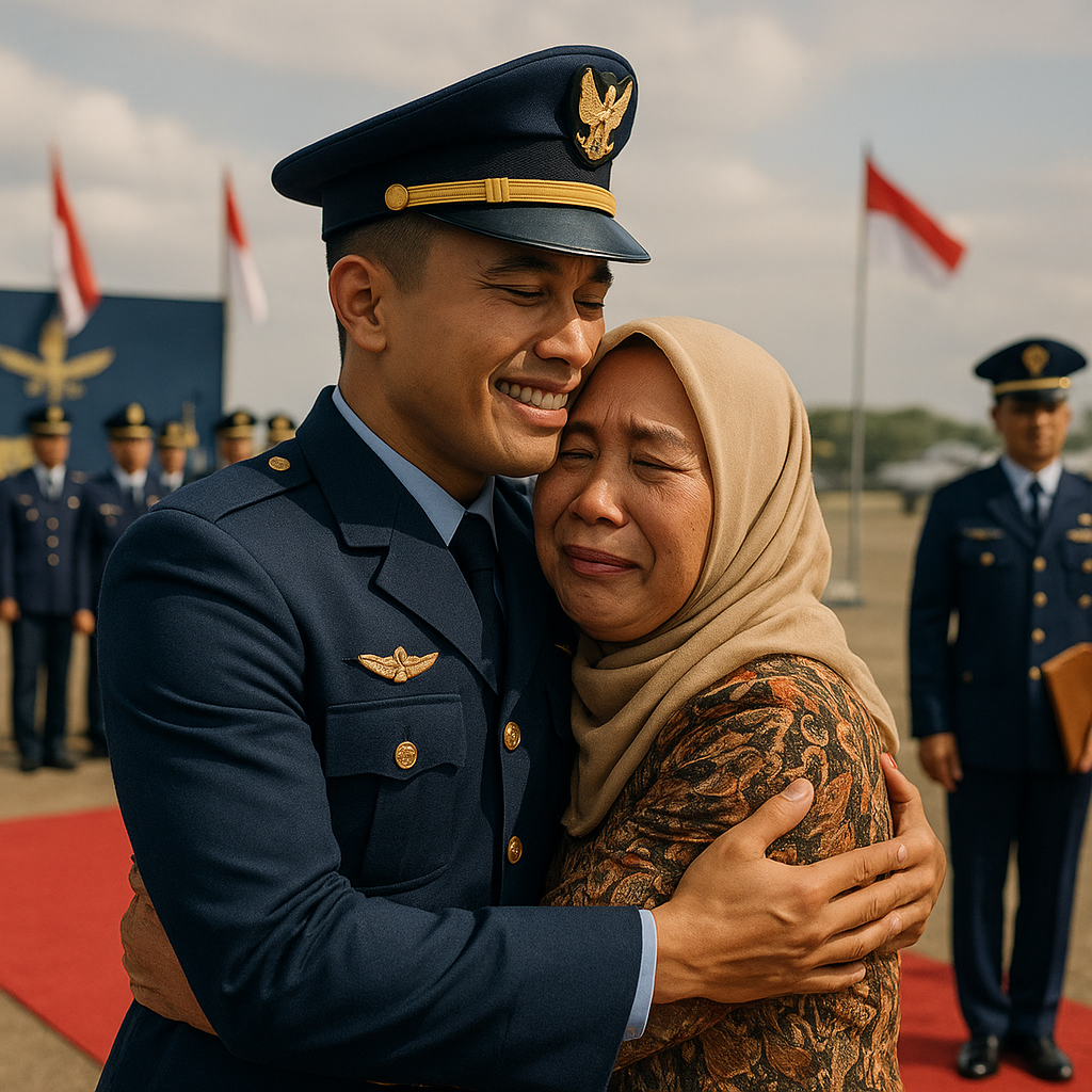 Lulus Pendidikan Penerbang, Sang Ibu Menangis: Akhir Perjuangan Anak Yatim Penuhi Janji pada Ayah