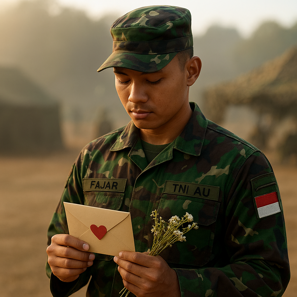 Bunga dari Medan Latihan: Prajurit TNI AU Menyisihkan Uang Saku untuk Kirim Kejutan di Hari Kasih Sayang