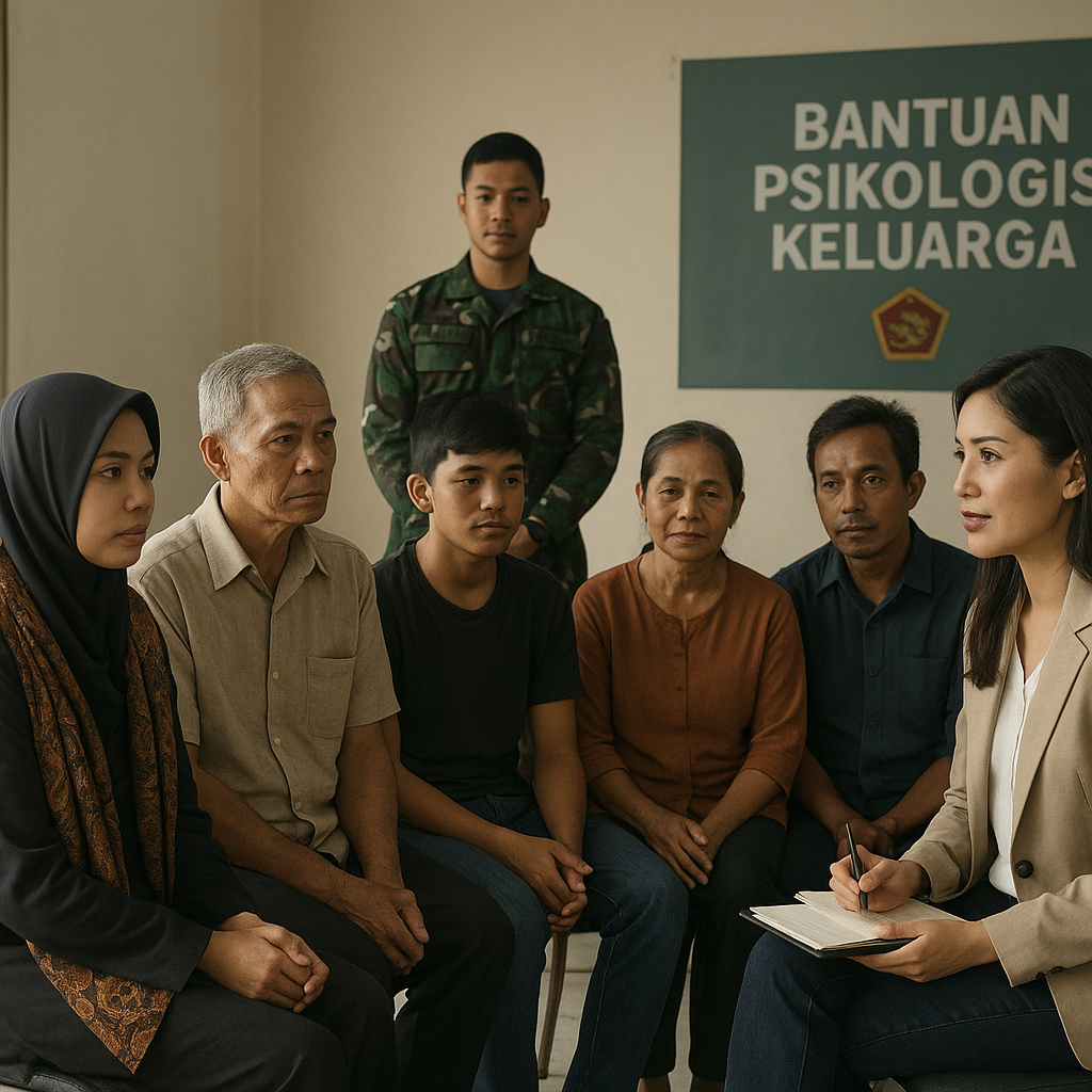 Bantuan Psikologis untuk Keluarga Prajurit yang Trauma setelah Insiden Operasi