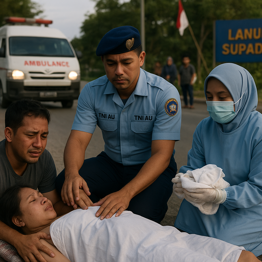 Prajurit TNI AU di Lanud Supadio Bantu Persalinan Istri Warga di Pinggir Jalan, Tindakan Spontan Penuh Kemanusiaan