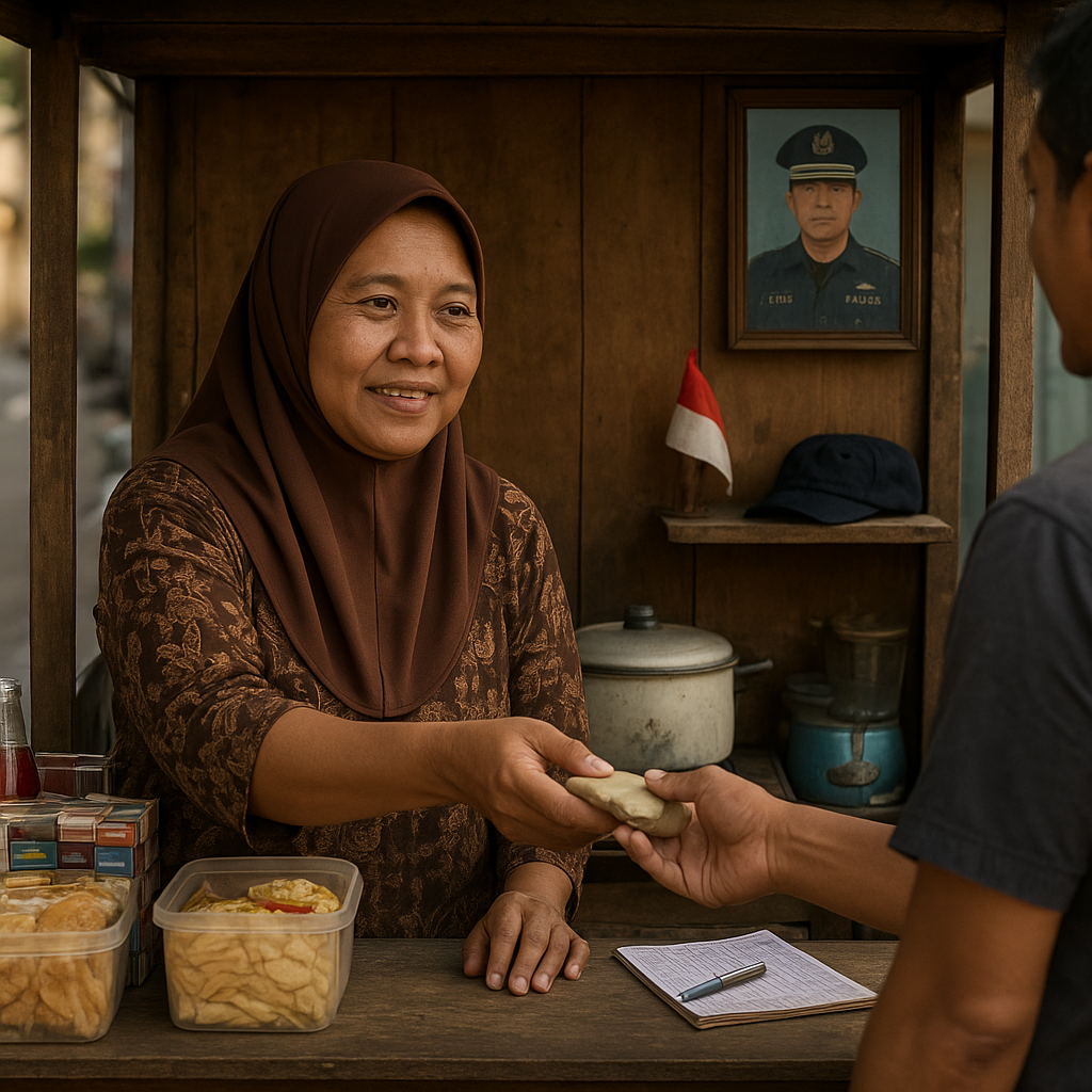 Kisah Ibu Prajurit TNI AL di Surabaya yang Menjaga Warung Sederhana untuk Tambah Penghasilan Keluarga