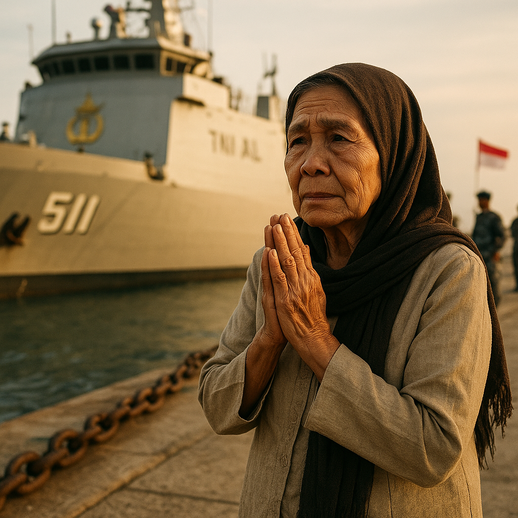 Kisah Ibu dari Prajurit TNI AL yang Setia Menunggu dan Berdoa di Dermaga Setiap Kapal Putranya Kembali