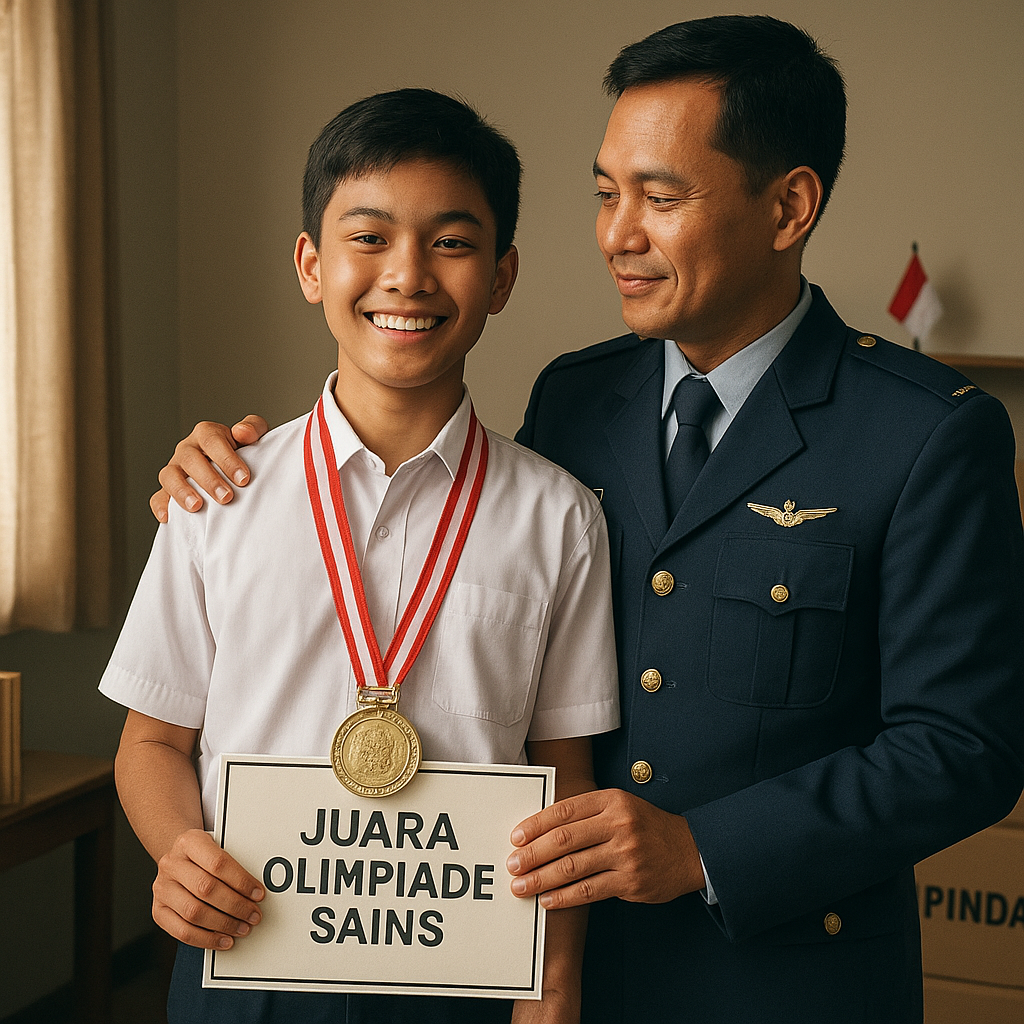 Anak Prajurit TNI AU dengan Prestasi Olimpiade Sains, Berkat Dukungan Orangtua Meski Sering Pindah Tugas