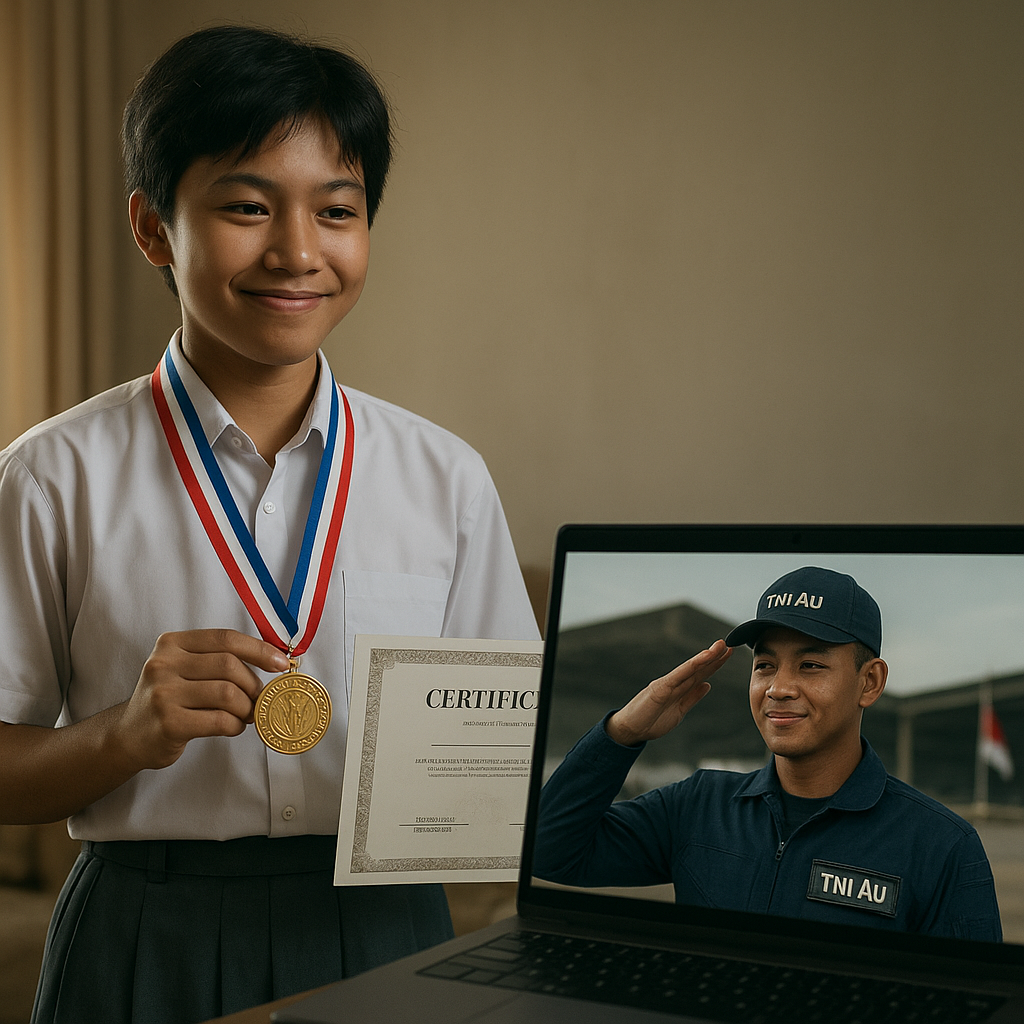 Anak Prajurit TNI AU Raih Medali Olimpiade Sains Internasional, Dedikasi Ayah di Medan Tugas Jadi Inspirasi
