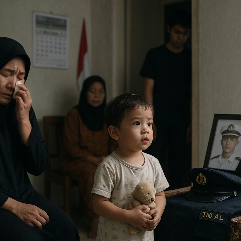 Duka Keluarga Prajurit TNI AL Korban Kecelakaan Kapal, Anak Masih Tunggu Ayah Pulang