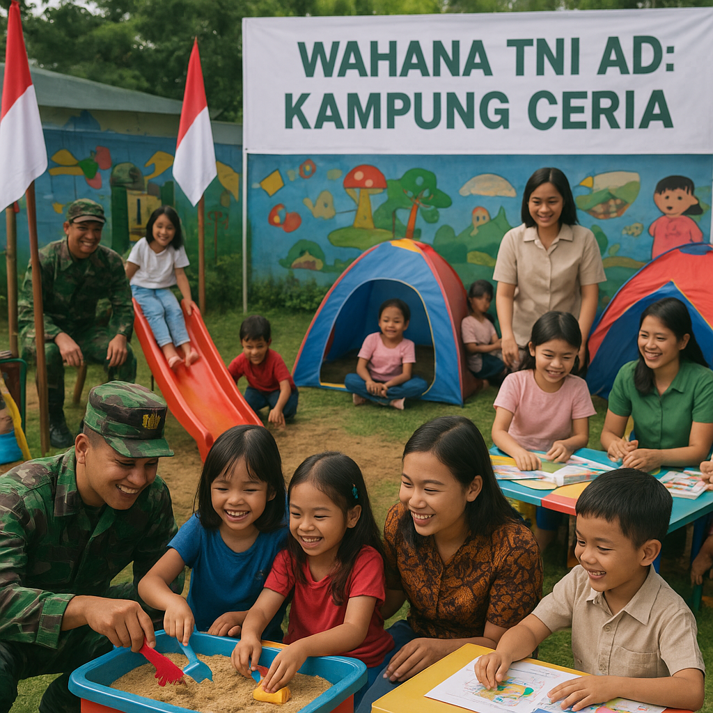 Wahana TNI AD Hadirkan Kampung Ceria untuk Anak-anak Prajurit dan PNS