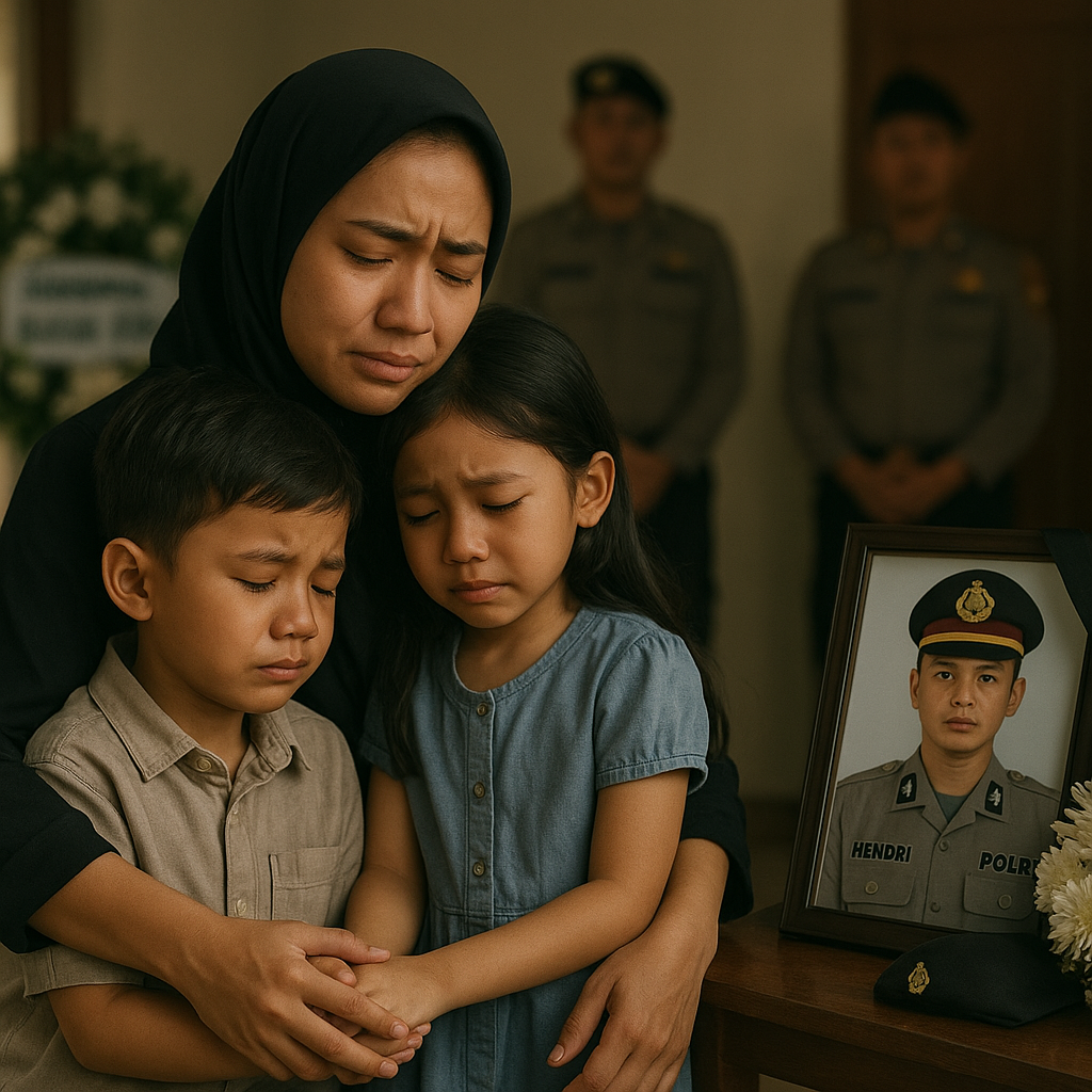 Bripda Hendri Meninggal, Sang Istri Duka Kehilangan Suami Idaman dan Ayah Terbaik untuk Anaknya