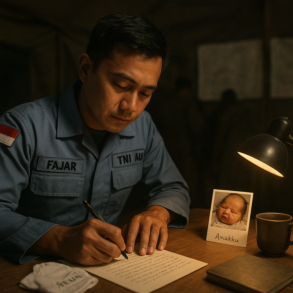 Surat Cinta dari Garis Depan: Prajurit TNI AU Menulis untuk Anaknya yang Baru Lahir