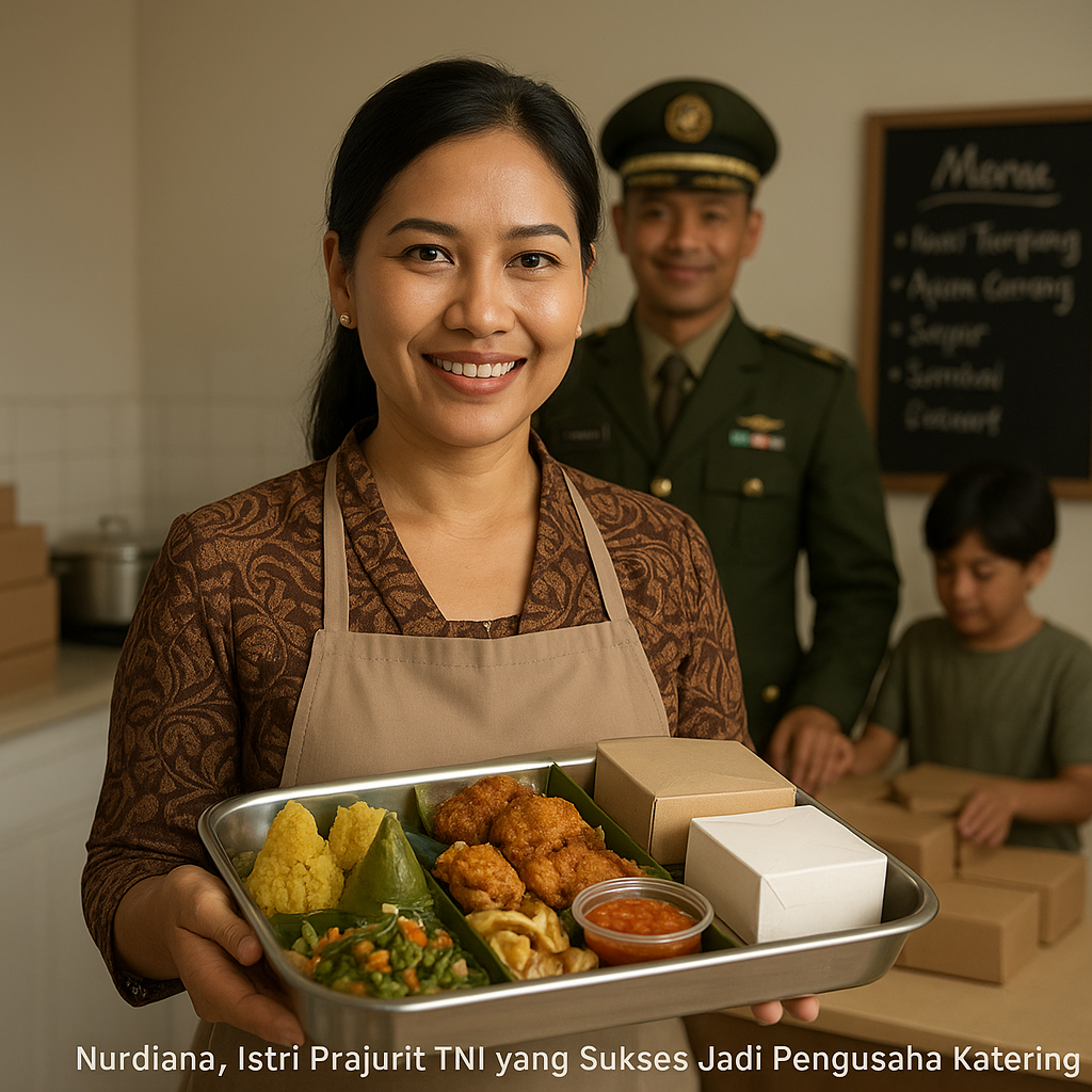Nurdiana, Istri Prajurit TNI yang Sukses Jadi Pengusaha Katering dan Inspirasi Keluarga
