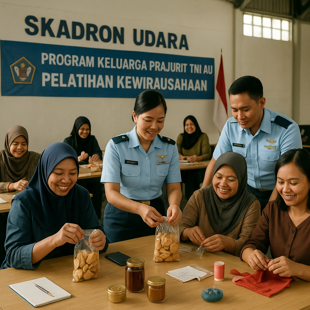 Program Keluarga Prajurit TNI AU: Pelatihan Kewirausahaan untuk Istri di Skadron Udara