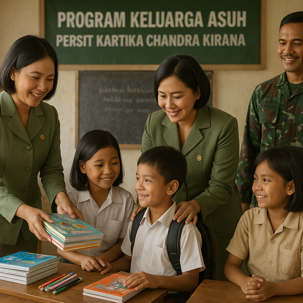 Program 'Keluarga Asuh' dari Persit, Bantu Pendidikan Anak Prajurit Tidak Mampu