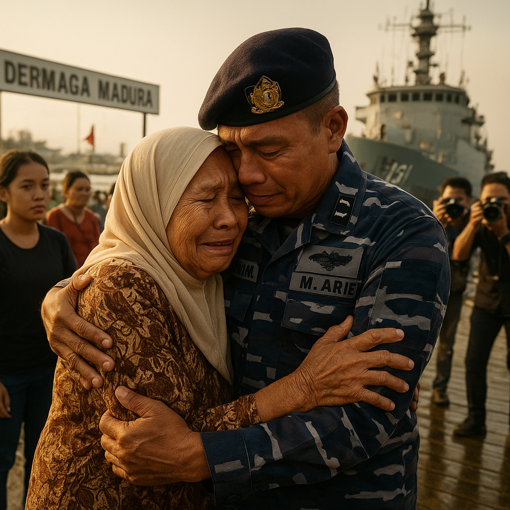 Video Ibu 80 Tahun Menunggu di Dermaga Menyambut Pulang Anaknya Prajurit KRI: "Sudah 11 Bulan Tak Bertemu"