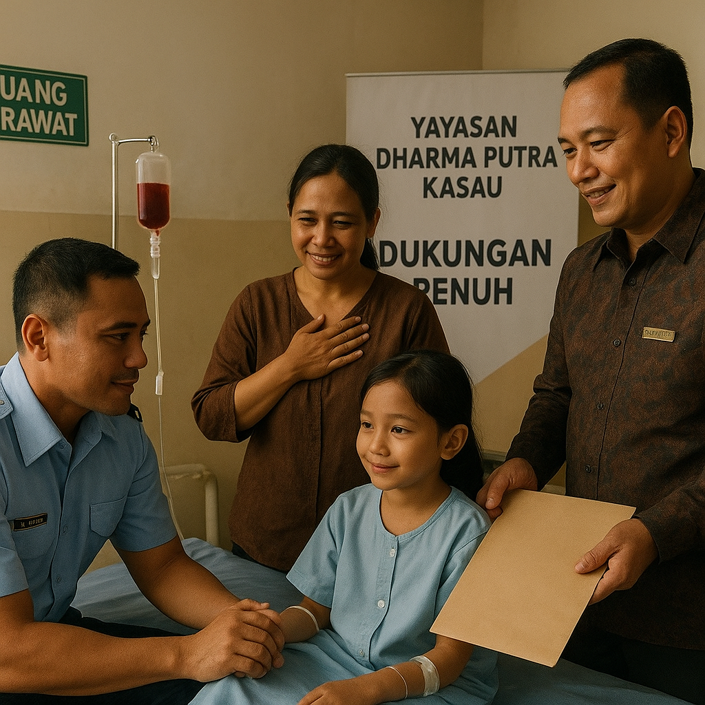 Kisah Haru Anak Prajurit TNI AU Penderita Thalassemia yang Dapat Dukungan Penuh dari Yayasan Dharma Putra Kasau