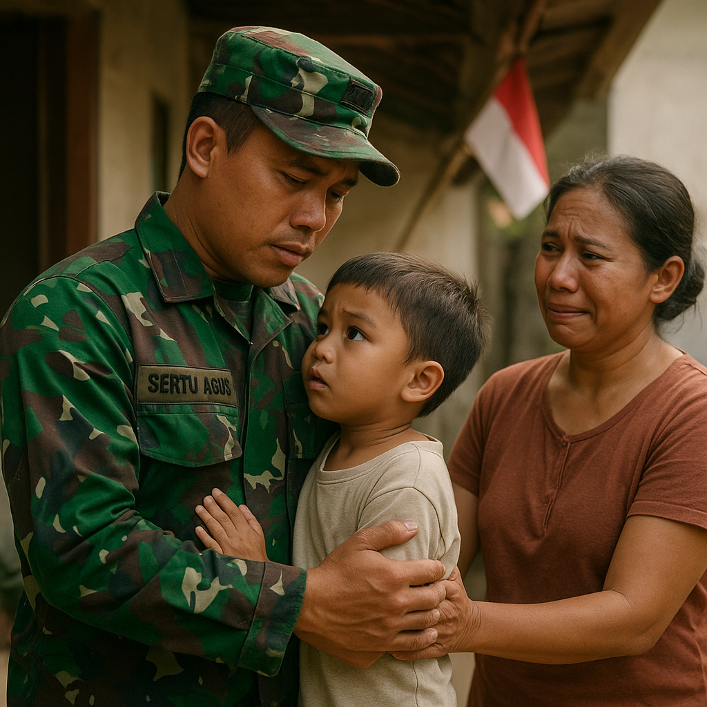 Reuni Keluarga Prajurit TNI Usai 3 Tahun Terpisah Tugas Perbatasan
