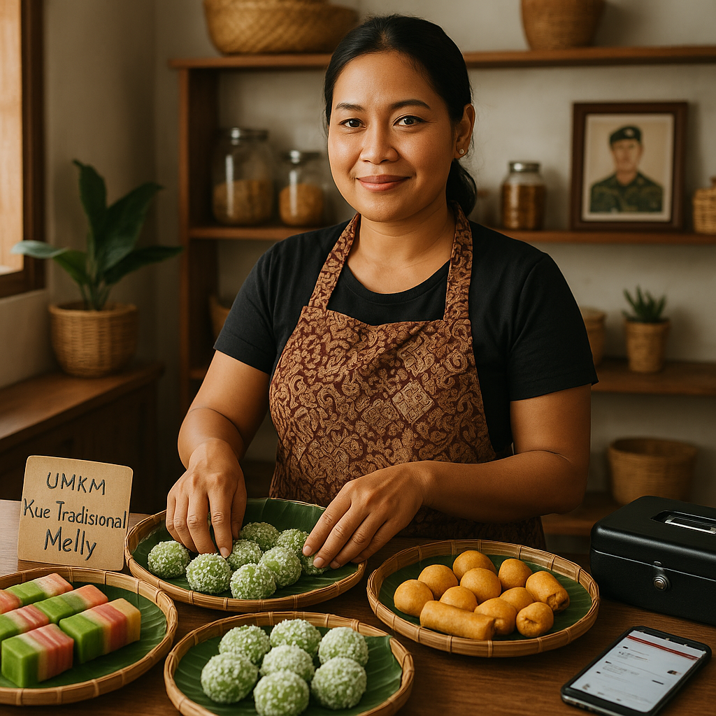 Istri Prajurit di Riau Sukses Dirikan UMKM Kue Tradisional, Dukung Ekonomi Keluarga