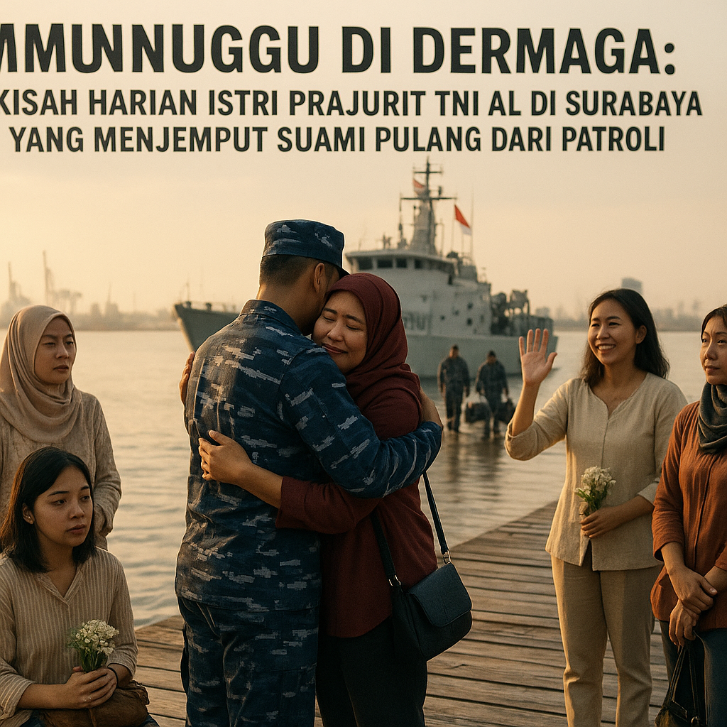 Menunggu di Dermaga: Kisah Harian Istri Prajurit TNI AL di Surabaya yang Menjemput Suami Pulang dari Patroli