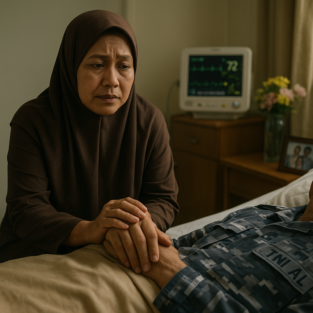 Kisah Haru Istri Perwira TNI AL di Surabaya, Dampingi Suami Lawat Kanker hingga Meninggal